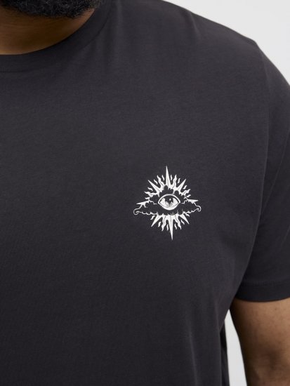  Jack & Jones Jackie Crew Neck T-Shirt Black - T-shirts - T-shirts i store størrelser - 2XL-14XL