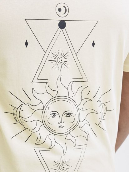 Jack & Jones Jackie Crew Neck T-Shirt Moonbeam - T-shirts - T-shirts i store størrelser - 2XL-14XL