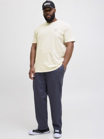 Jack & Jones Jackie Crew Neck T-Shirt Moonbeam - T-shirts - T-shirts i store størrelser - 2XL-14XL