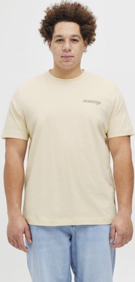 Jack & Jones Boston Photo Crew Neck T-Shirt Antique White - T-shirts - T-shirts i store størrelser - 2XL-14XL