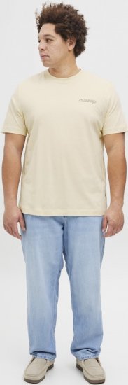 Jack & Jones Boston Photo Crew Neck T-Shirt Antique White - T-shirts - T-shirts i store størrelser - 2XL-14XL