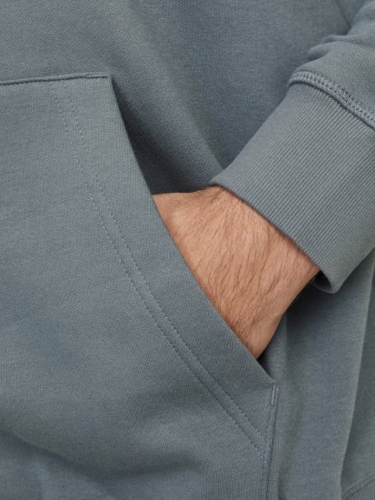 Jack & Jones Frederiksberg Box Script Hoodie Grey - Trøjer og hættetrøjer - Trøjer og Hættetrøjer i store størrelser - 2XL-14XL