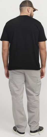 Jack & Jones Tarmac Camo Crew Neck T-Shirt Black - T-shirts - T-shirts i store størrelser - 2XL-14XL