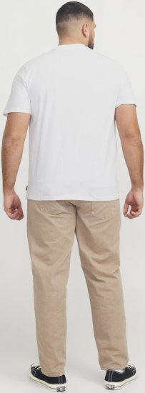 Jack & Jones Tarmac Camo Crew Neck T-Shirt Bright White - T-shirts - T-shirts i store størrelser - 2XL-14XL