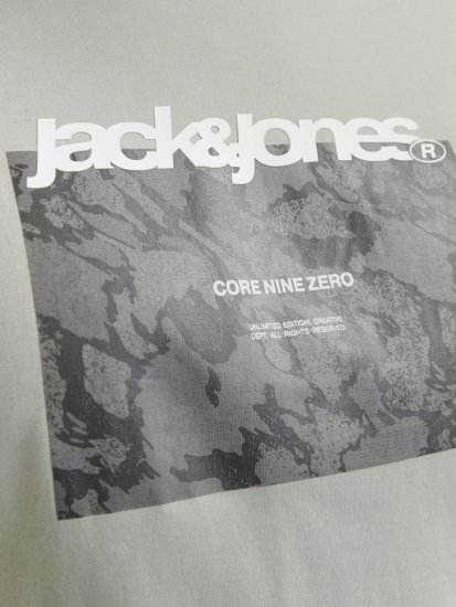 Jack & Jones Tarmac Camo Crew Neck T-Shirt Green - T-shirts - T-shirts i store størrelser - 2XL-14XL