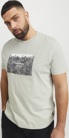 Jack & Jones Tarmac Camo Crew Neck T-Shirt Green - T-shirts - T-shirts i store størrelser - 2XL-14XL
