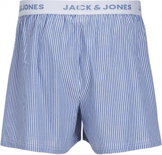 Jack & Jones TOKYO Woven Coronet Blue - Blue Stripes Boxers 3-Pack Black - Undertøj og badetøj - Badetøj og Undertøj i store størrelser 