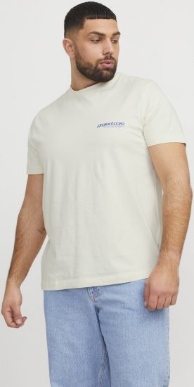Jack & Jones Union Front & Back Print Crew Neck T-Shirt Yellow - T-shirts - T-shirts i store størrelser - 2XL-14XL