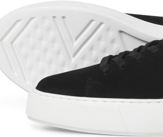 Jack & Jones Stockholm Leather Sneakers Black/Suede - Herresko 40-52 - Herresko og sneakers str. 40-52