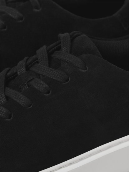 Jack & Jones Stockholm Leather Sneakers Black/Suede - Herresko 40-52 - Herresko og sneakers str. 40-52