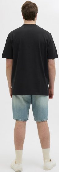 Jack & Jones Hydra Crew Neck T-Shirt Black - T-shirts - T-shirts i store størrelser - 2XL-14XL