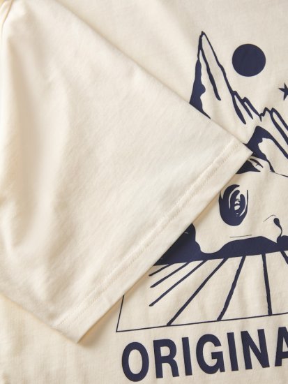 Jack & Jones Bellagio Collage Crew Neck T-Shirt Antique White - T-shirts - T-shirts i store størrelser - 2XL-14XL