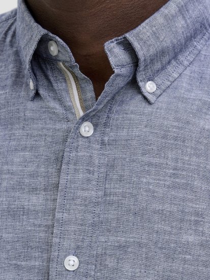 Jack & Jones Summer Shield Short Sleeve Shirt Faded Denim - Skjorter - Skjorter til store mænd 2XL- 8XL