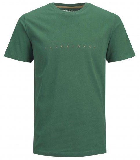 Jack & Jones JJFONT T-Shirt Green - T-shirts - T-shirts i store størrelser - 2XL-14XL