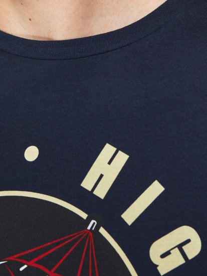 Jack & Jones JJEUSTACE T-Shirt Navy - T-shirts - T-shirts i store størrelser - 2XL-14XL