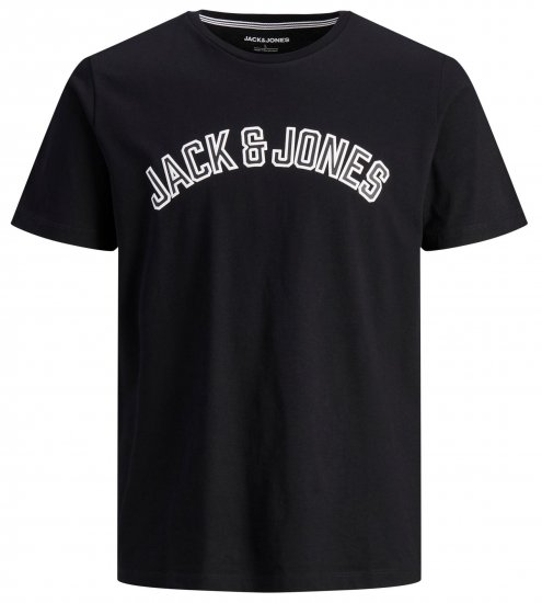 Jack & Jones JJCITY T-Shirt Black - T-shirts - T-shirts i store størrelser - 2XL-14XL