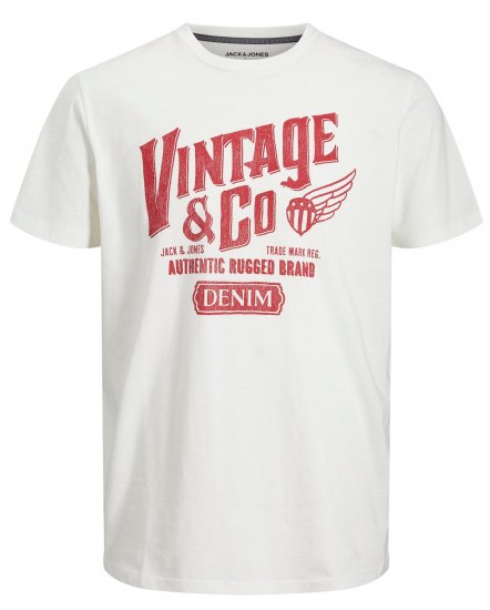 Jack & Jones JJAARON T-Shirt Light Beige - T-shirts - T-shirts i store størrelser - 2XL-14XL