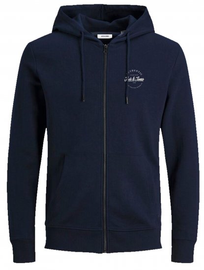 Jack & Jones JJDUSTY Hoodie Navy - Trøjer og hættetrøjer - Trøjer og Hættetrøjer i store størrelser - 2XL-14XL
