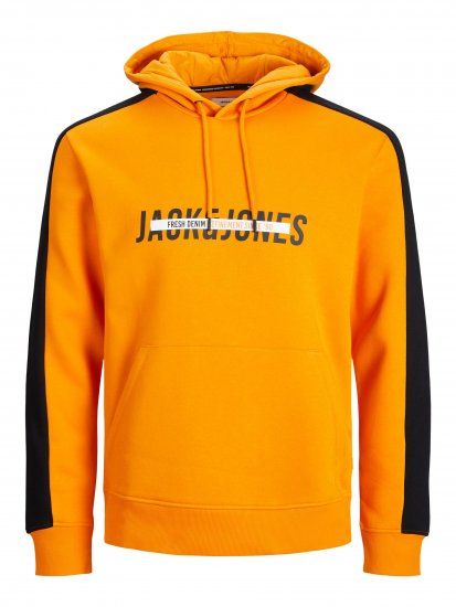 Jack & Jones JJCUT SWEAT Hoodie Orange - Trøjer og hættetrøjer - Trøjer og Hættetrøjer i store størrelser - 2XL-14XL