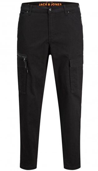 Jack & Jones JPSTACE JJDEX Cargo Pants Black - Jeans og bukser - Herrejeans og bukser i store størrelser W40-W70