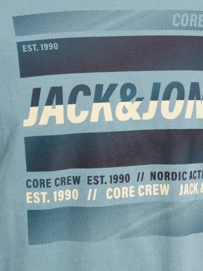 Jack & Jones JCOARC T-Shirt Light Blue - T-shirts - T-shirts i store størrelser - 2XL-14XL