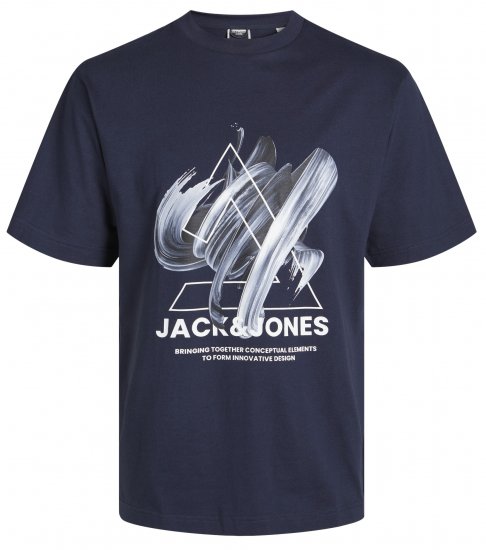 Jack & Jones JCOTINT T-Shirt Navy Blazer - T-shirts - T-shirts i store størrelser - 2XL-14XL