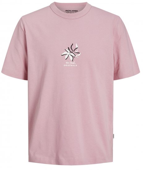 Jack & Jones JOREASTER ACTIVITY T-Shirt Pink Nectar - T-shirts - T-shirts i store størrelser - 2XL-14XL