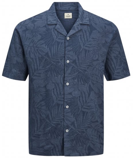 Jack & Jones JPRBLUNAEL SS Resort Polo Dark Denim - Polotrøjer - Polotrøjer 2XL-8XL