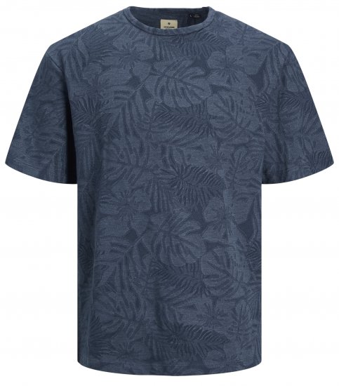 Jack & Jones JPRBLUNAEL T-Shirt Dark Denim - T-shirts - T-shirts i store størrelser - 2XL-14XL
