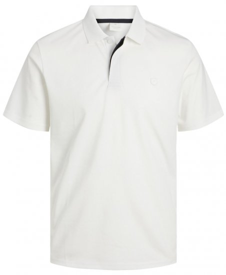 Jack & Jones Rodney Short Sleeve Polo White - Polotrøjer - Polotrøjer 2XL-8XL