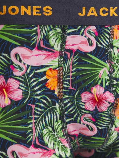 Jack & Jones JACPINK FLAMINGO TRUNKS 5 PACK Navy Blazer - Undertøj og badetøj - Badetøj og Undertøj i store størrelser 