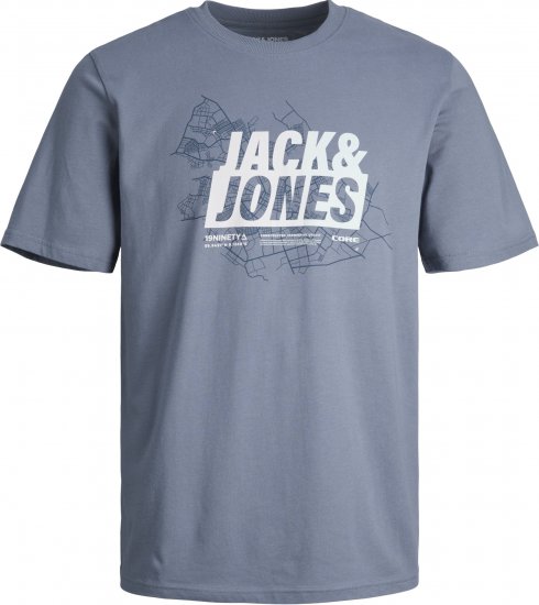  Jack & Jones JCOMAP SUMMER LOGO Flint Stone - T-shirts - T-shirts i store størrelser - 2XL-14XL