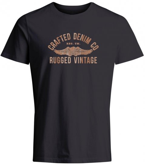 Jack & Jones JPRBLUOLLIE T-shirt Dark Navy - T-shirts - T-shirts i store størrelser - 2XL-14XL