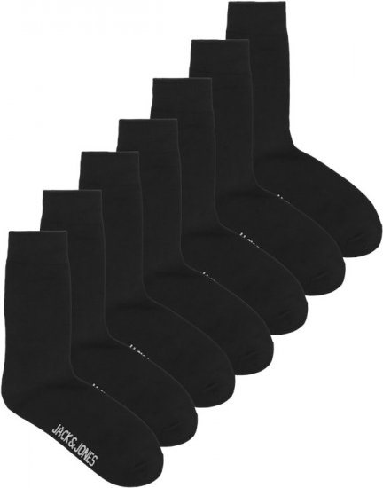 Jack & Jones RAFAEL Socks 7-Pack Black - Undertøj og badetøj - Badetøj og Undertøj i store størrelser 