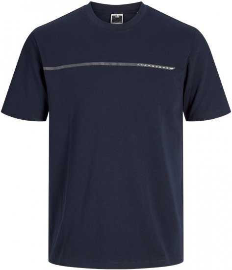 Jack & Jones FUSION Full Branding T-Shirt Sky Captain - T-shirts - T-shirts i store størrelser - 2XL-14XL