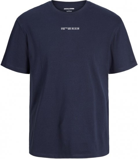 Jack & Jones Ayce Crew Neck T-Shirt Blue - T-shirts - T-shirts i store størrelser - 2XL-14XL