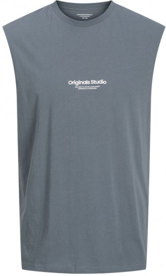 Jack & Jones VESTERBRO Sleeveless T-Shirt Stormy Weather - T-shirts - T-shirts i store størrelser - 2XL-14XL