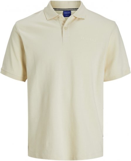 Jack & Jones Frederiksberg Polo Antique White - Polotrøjer - Polotrøjer 2XL-8XL