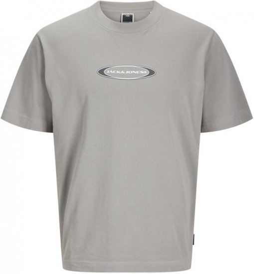 Jack & Jones Pacer Branding Print T-Shirt Grey - T-shirts - T-shirts i store størrelser - 2XL-14XL