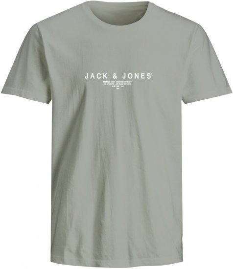 Jack & Jones Harris Crew Neck T-Shirt Green - T-shirts - T-shirts i store størrelser - 2XL-14XL