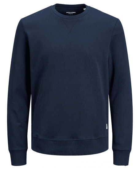 Jack & Jones Basic Sweatshirt Navy Blazer - Trøjer og hættetrøjer - Trøjer og Hættetrøjer i store størrelser - 2XL-14XL