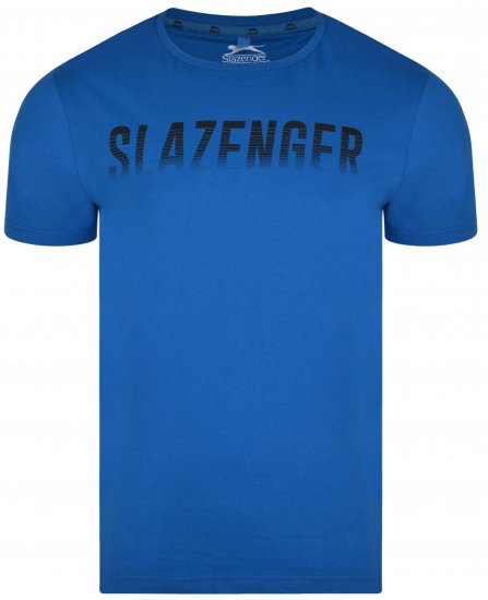Slazenger Jonathan T-shirt Blue - T-shirts - T-shirts i store størrelser - 2XL-14XL