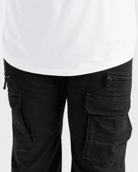 Kam Jeans Cargobukser Sort - Jeans og bukser - Herrejeans og bukser i store størrelser W40-W70
