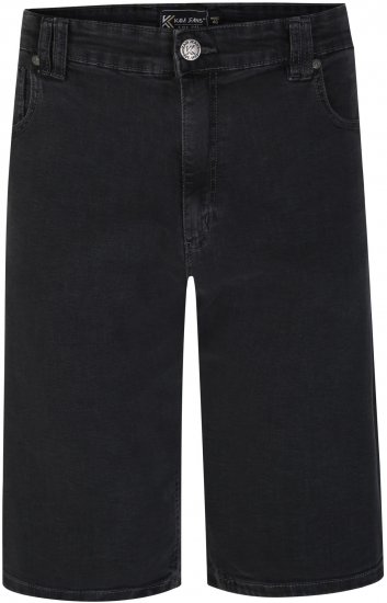 Kam Jeans 101 Stretch Jean Shorts Charcoal - Shorts - Shorts i store størrelser - W40-W60