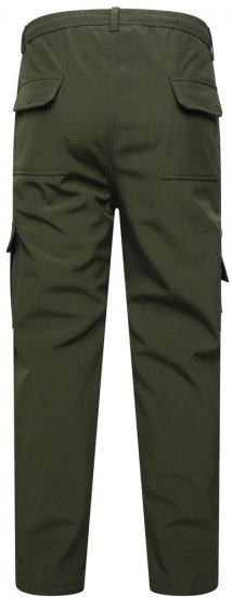 Kam Jeans 245 Softshellbukser med elastisk talje khaki - Jeans og bukser - Herrejeans og bukser i store størrelser W40-W70