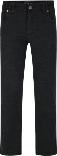 Kam Jeans 264 Slub Weave 5 Pocket Stretch Pants Charcoal - Jeans og bukser - Herrejeans og bukser i store størrelser W40-W70