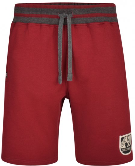 Kam Jeans 327 Jersey Shorts Burgundy - Joggingbukser og shorts - Sweatpants og Sweatshorts 2XL-12XL