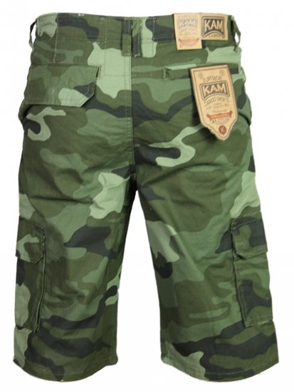Kam Jeans 330 Cargoshorts Camo - Shorts - Shorts i store størrelser - W40-W60