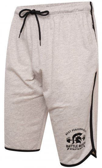 Kam Jeans 3308 Gym Jog Shorts Grey - Joggingbukser og shorts - Sweatpants og Sweatshorts 2XL-12XL