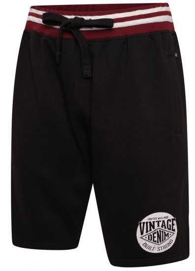 Kam Jeans 3309 Vintage Denim Jog Shorts Black - Joggingbukser og shorts - Sweatpants og Sweatshorts 2XL-12XL